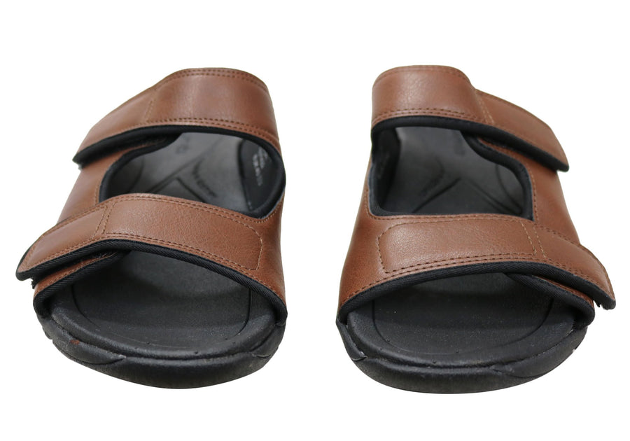 Homyped Union Mens Supportive Comfort Extra Extra Wide Slides Sandals