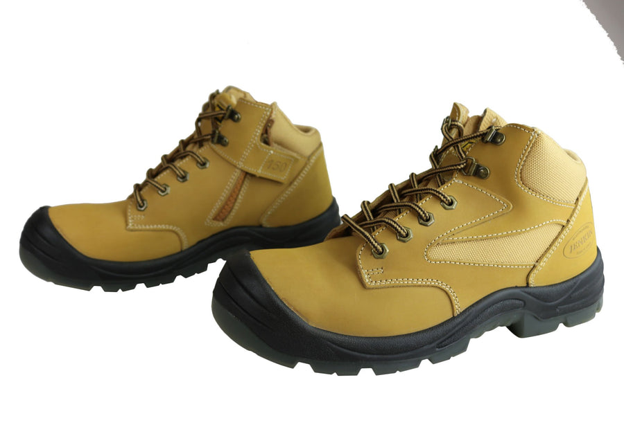 Jenkin Essential Comfort Mens Sampson Steel Toe Cap Side Zip Work Boot