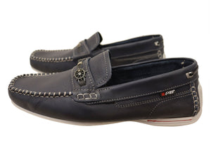 Pegada Cove Mens Comfortable Leather Loafers Shoes Made In Brazil
