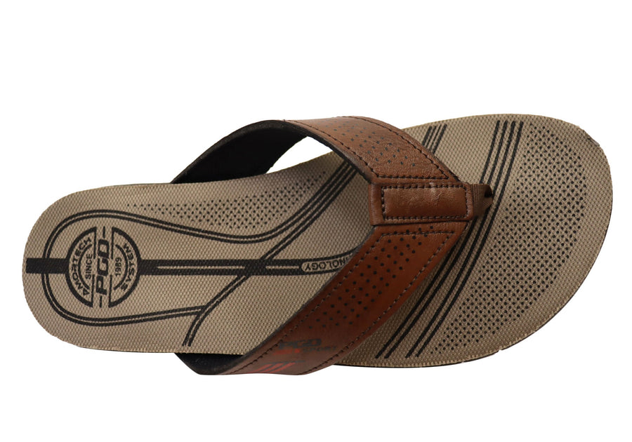Pegada Dakar Mens Comfortable Thongs Sandals Made In Brazil