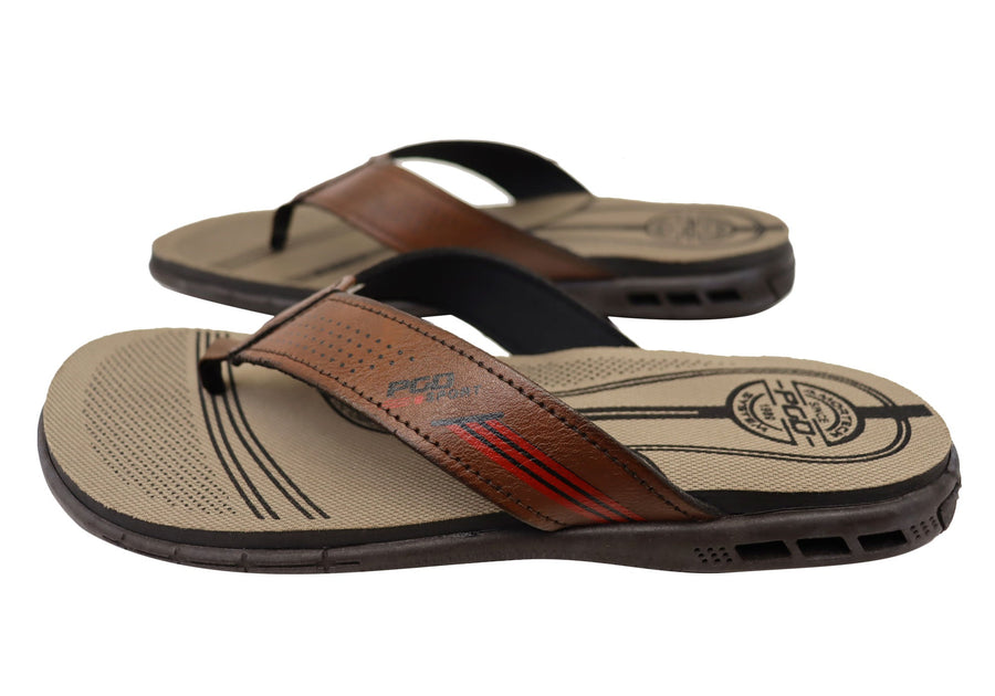 Pegada Dakar Mens Comfortable Thongs Sandals Made In Brazil