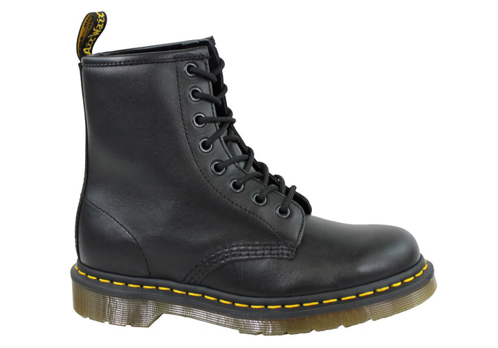 Dr Martens 1460 Black Nappa Leather Lace Up Comfortable Unisex Boots