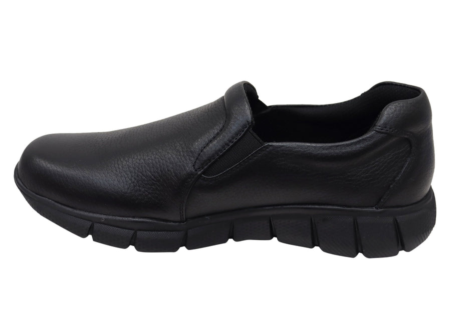 Scholl Orthaheel John Mens Comfortable Supportive Leather Shoes