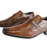 Ferricelli Sampson Mens Wave Memory Comfort Technology Leather Dress Shoes