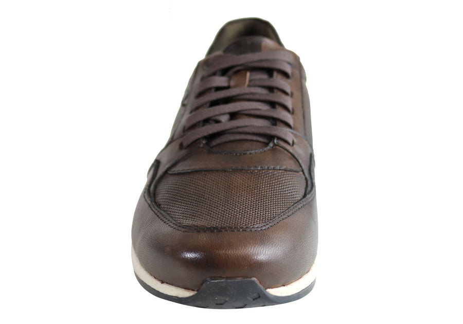 Ferricelli Oscar Mens Leather Lace Up Casual Shoes Made In Brazil
