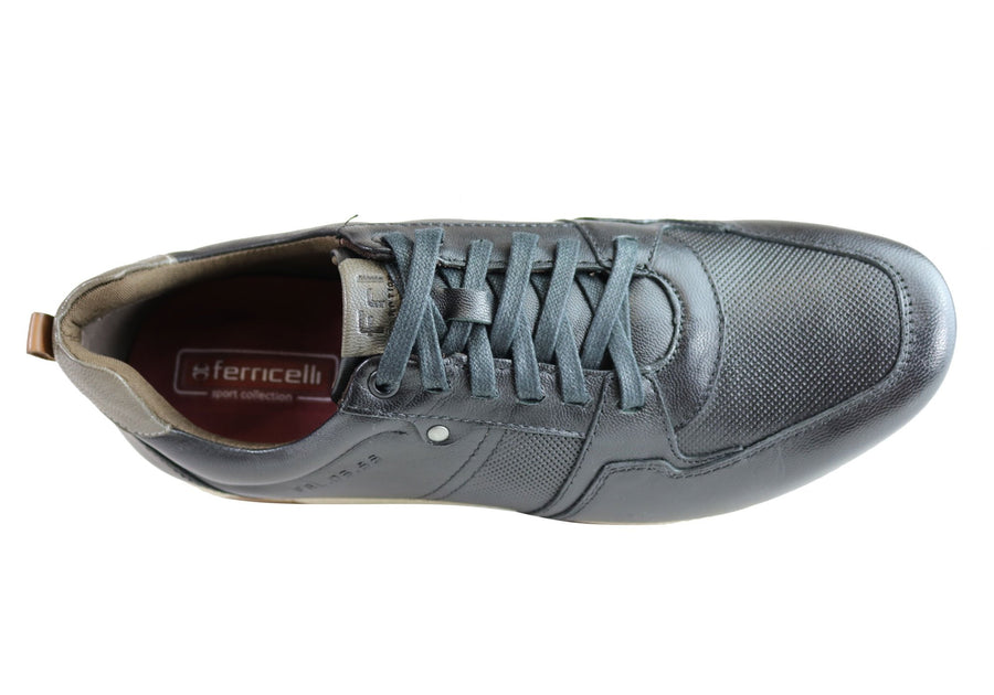 Ferricelli Oscar Mens Leather Lace Up Casual Shoes Made In Brazil