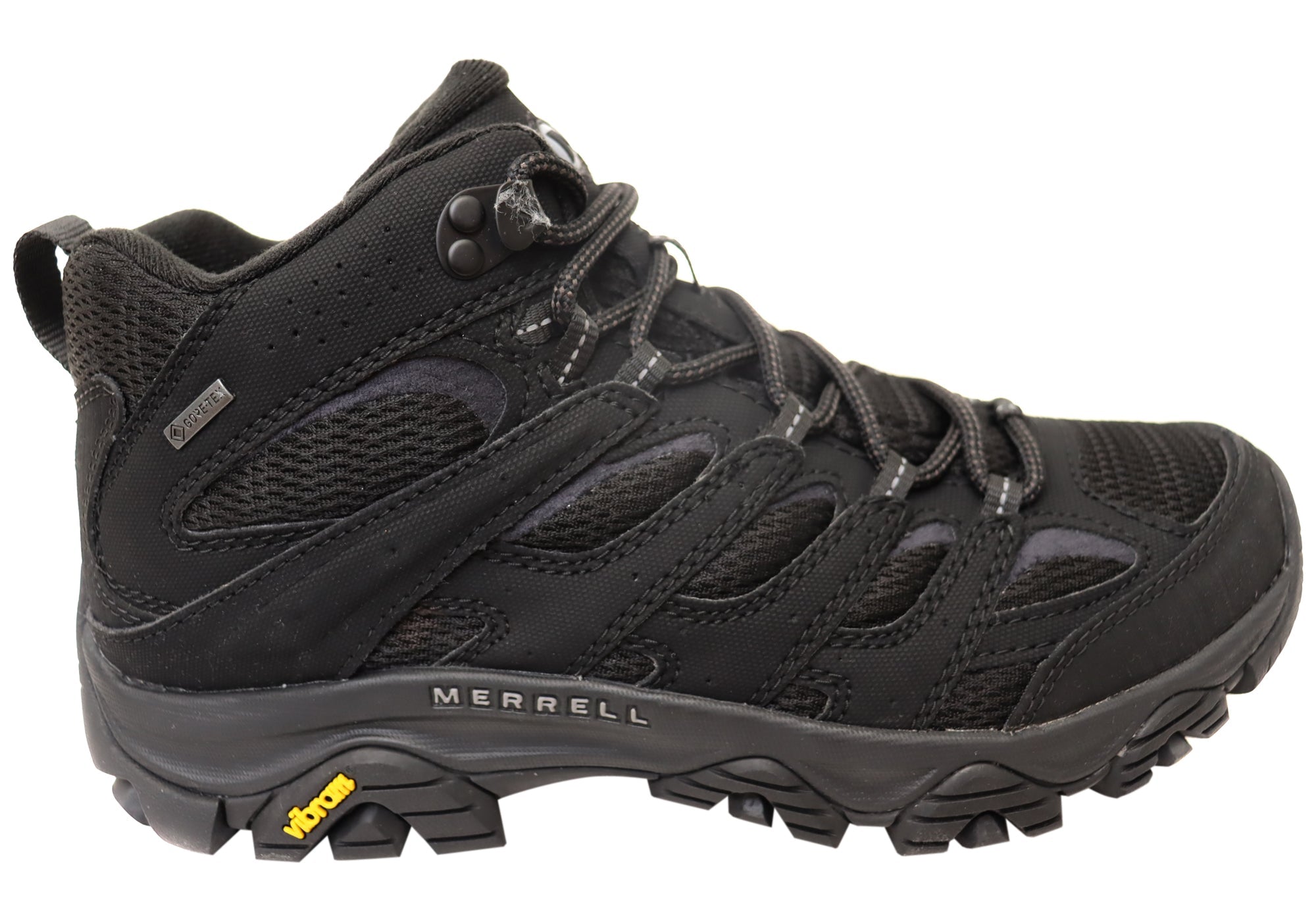 Merrell Mens Moab 3 Syn Mid GTX Comfortable Lace Up Hiking Boots Black