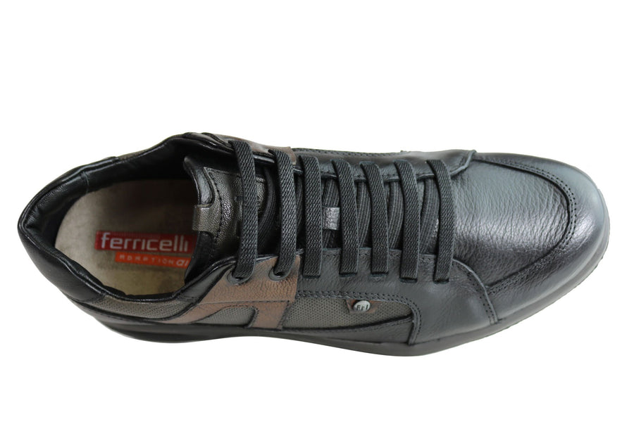 Ferricelli Hutchy Mens Leather Slip On Casual Shoes Made In Brazil
