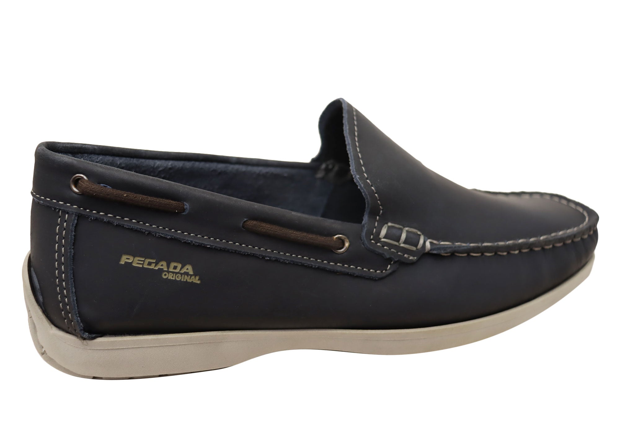 Pegada Harbour Mens Comfortable Leather Loafers Shoes Made In Brazil