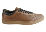Ferricelli Finch Mens Leather Lace Up Casual Shoes Made In Brazil