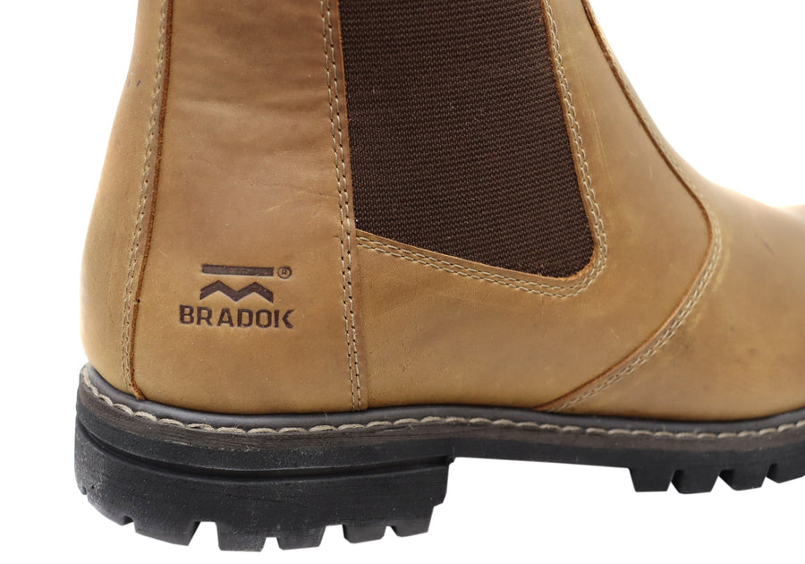 Bradok Butte Mens Comfortable Leather Chelsea Boots Made In Brazil