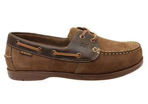 Bradok Mens Comfortable Leather Boat Shoes Made In Brazil