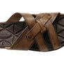 Pegada Carvo Mens Comfortable Leather Slides Sandals Made In Brazil