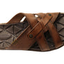 Pegada Carvo Mens Comfortable Leather Slides Sandals Made In Brazil