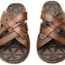 Pegada Carvo Mens Comfortable Leather Slides Sandals Made In Brazil