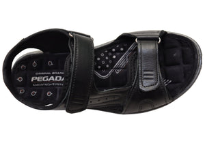 Pegada Dusty Mens Leather Adjustable Sandals Made In Brazil