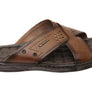 Pegada Perry Mens Comfortable Leather Slides Sandals Made In Brazil