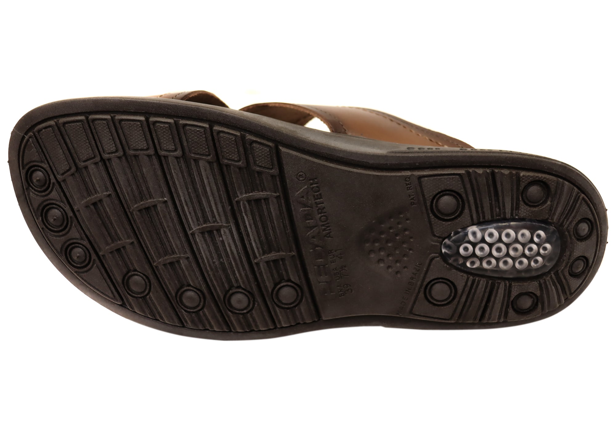 Pegada Perry Mens Comfortable Leather Slides Sandals Made In Brazil