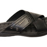 Pegada Perry Mens Comfortable Leather Slides Sandals Made In Brazil