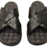 Pegada Perry Mens Comfortable Leather Slides Sandals Made In Brazil