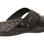 Pegada Perry Mens Comfortable Leather Slides Sandals Made In Brazil