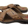 Pegada Hobbs Mens Comfortable Leather Slides Sandals Made In Brazil