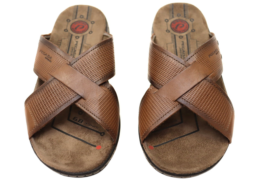 Pegada Jake Mens Comfortable Slides Sandals Made In Brazil