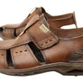 Pegada Grange Mens Leather Comfort Closed Toe Sandals Made In Brazil