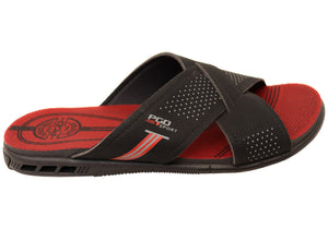 Pegada Jake Mens Comfortable Slides Sandals Made In Brazil