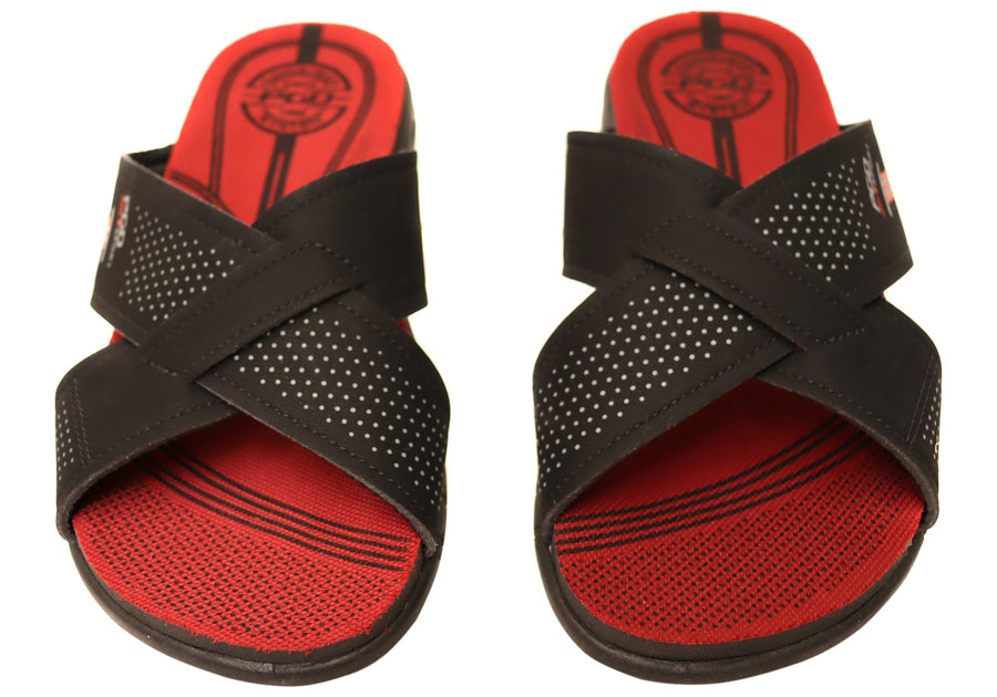 Pegada Jake Mens Comfortable Slides Sandals Made In Brazil