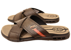 Pegada Jake Mens Comfortable Slides Sandals Made In Brazil