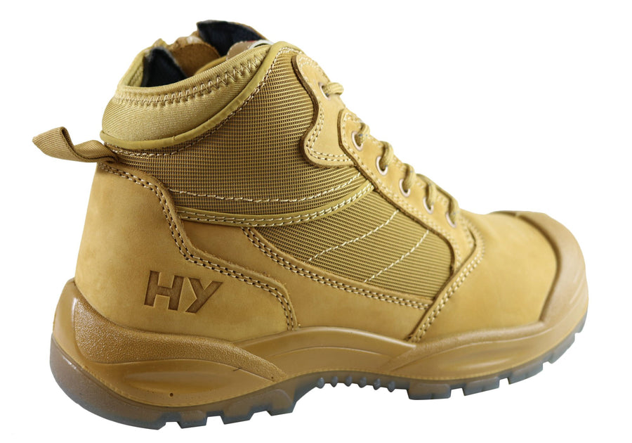 Hard Yakka Mens Comfortable Nite Vision Steel Toe Cap Safety Boots