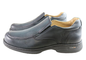 Ferricelli Vinnie Mens Leather Slip On Comfort Shoes Made In Brazil