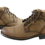 Ferricelli Ryan Mens Leather Lace Up Boots Made In Brazil