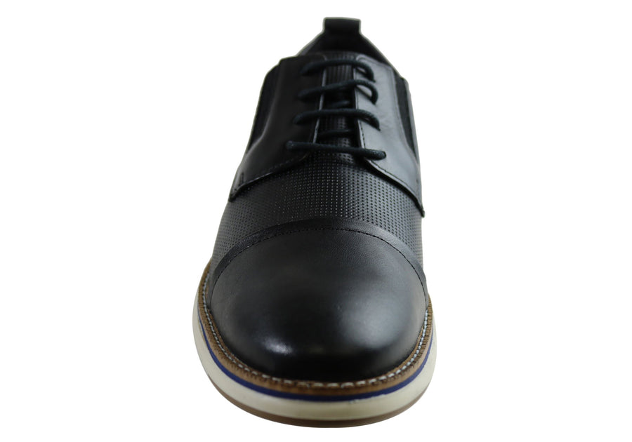 Ferricelli Kiran Mens Leather Dress Casual Shoes Made In Brazil