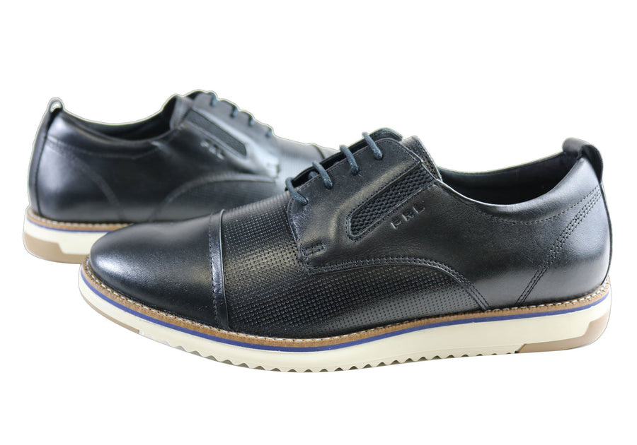 Ferricelli Kiran Mens Leather Dress Casual Shoes Made In Brazil
