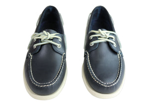 Sperry Mens A/0 2 Eye Leather Lace Up Comfortable Wide Fit Boat Shoes