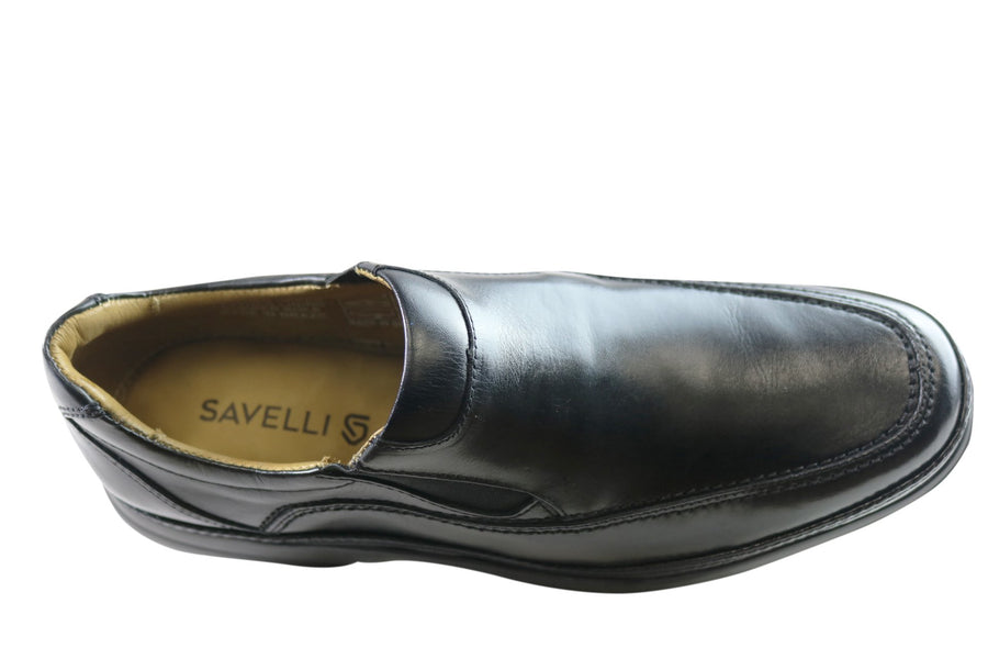 Savelli Briggs Mens Comfort Slip On Leather Dress Shoes Made In Brazil