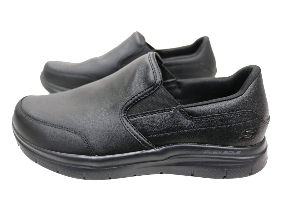 Skechers Mens Relaxed Fit Flex Advantage Slip Resistant Bronwood Shoes