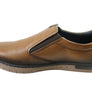 Pegada Justin Mens Leather Slip On Comfort Casual Shoes Made In Brazil